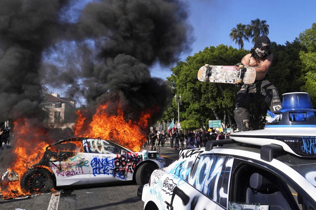 Some far-left groups have encouraged peaceful protests to turn violent, experts say