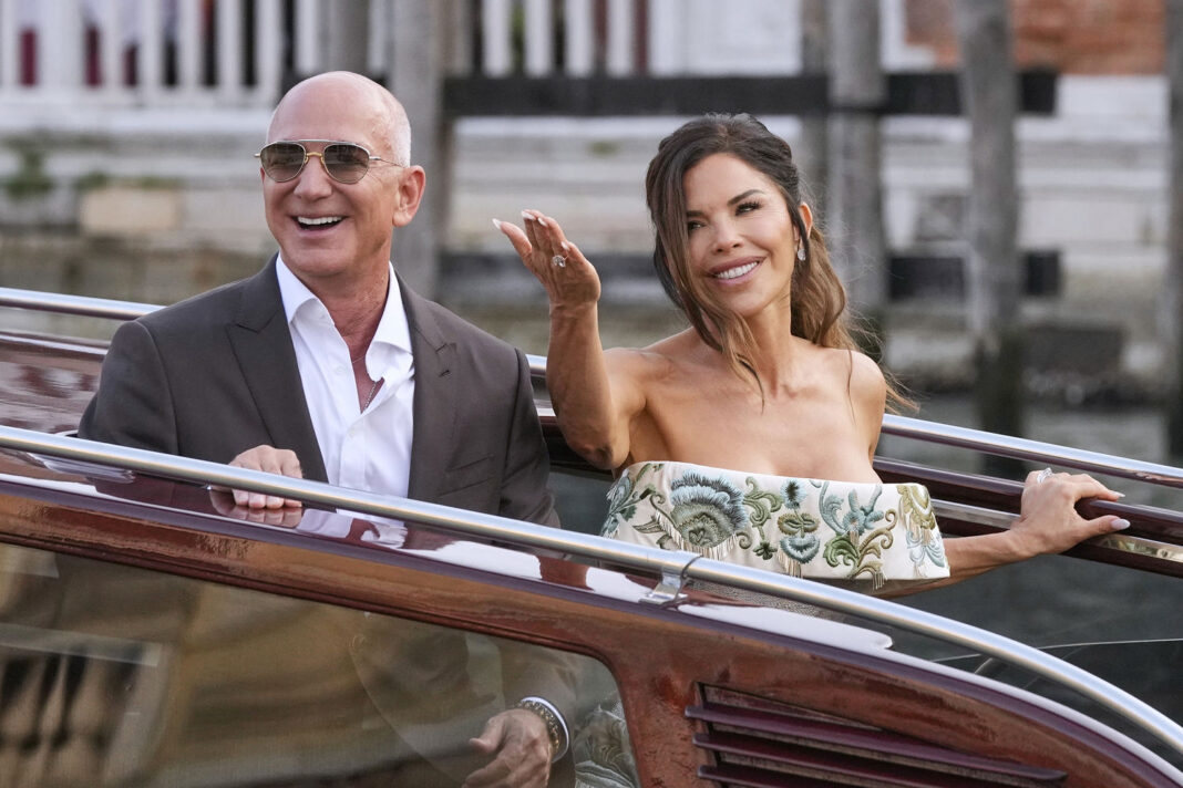 Jeff Bezos and Lauren Sanchez's wedding in Venice kicks off with celebrities and protesters