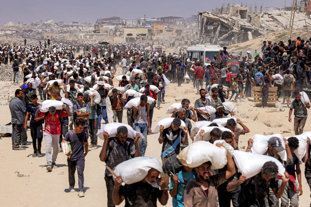 How much aid has made it into Gaza since Israel said it was easing restrictions?