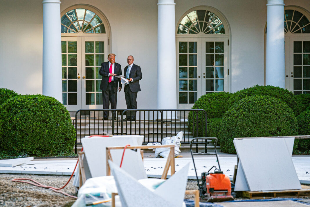 A 'beautiful' ballroom and a new Lincoln bathroom: Trump relishes remaking the White House