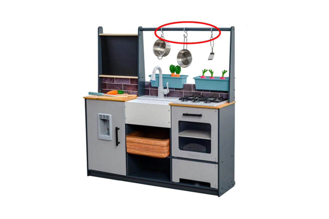 Almost 200,000 play kitchens recalled after death of toddler who was strangled on hook